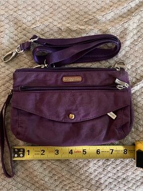 Baggallini Purple Crossbody Bag with Adjustable Strap